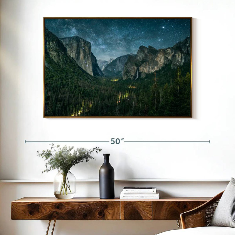 Yosemite, Cadre flottant doré, 40 po x 27 po