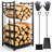 5 Pieces Firewood Rack with Gloves