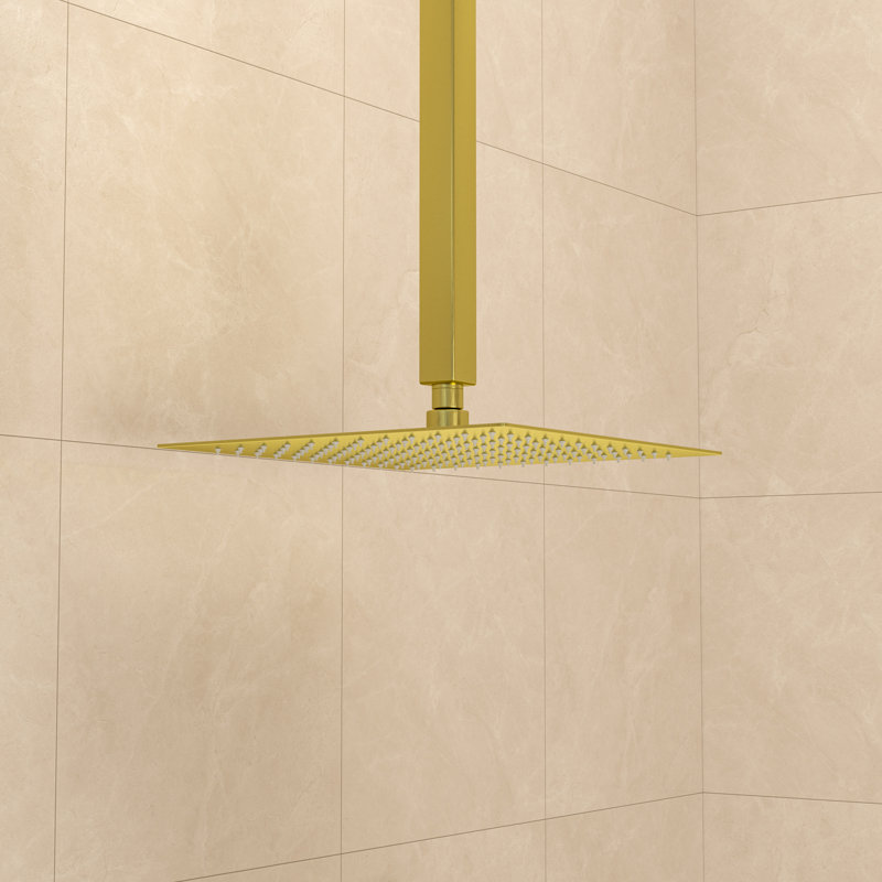 Rain Rain Shower Head 1.8 GPM GPM, Gold