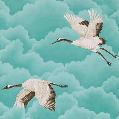 Cranes in Flight Wallpaper