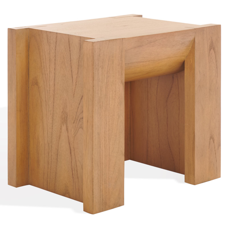 Table d'appoint en bois Ghavin, Naturel