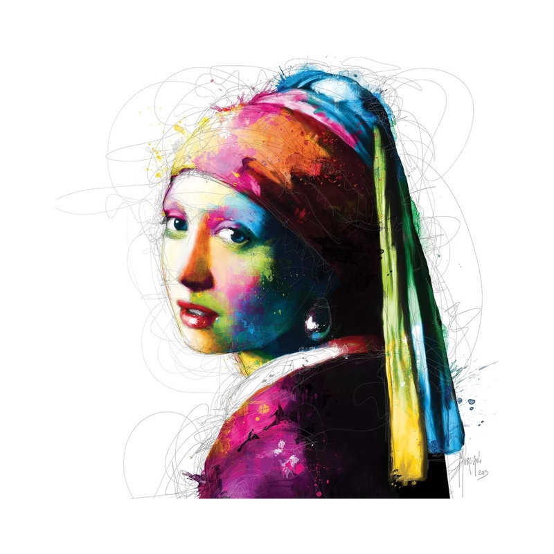 La Jeune Fille À La Perle by Patrice Murciano - No Frame Print on Canvas