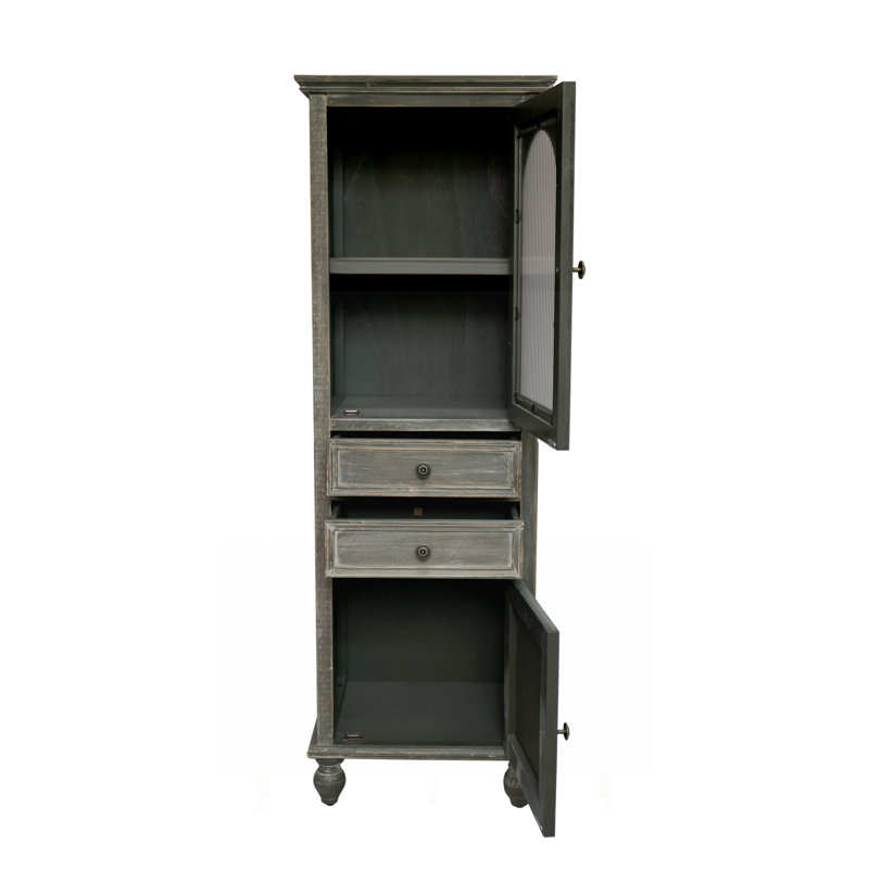 Mirella de rangement Farmhouse Tall, Gris