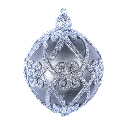 Antique Filigree Pattern Ball Ornament