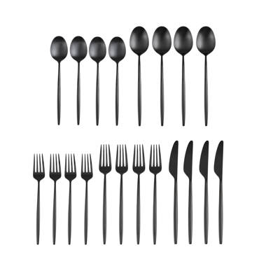 Skandia Zephyr Black 45 Piece Flatware Set – Oneida