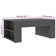 Coffee Table End Table Side Sofa Table with Storage Engineered Wood