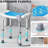 Shower Chair, Adjustable Height Shower Stool, Shower Seat for Inside Shower or Tub, Non-Slip Bench Bathtub Stool Seat for Elderly Disabled Handicap, 350 LBS Capacity