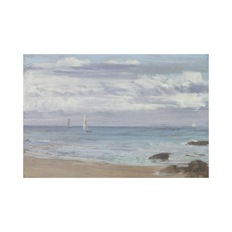 Blue And Silver Trouville, 20.32 cm H x 30.48cm W x 1.905cm D, Does Not Apply