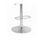Tabouret de bar réglable en hauteur avec siège pivotant en acrylique rouge et chrome au design élégant et moderne 1pc-497229932