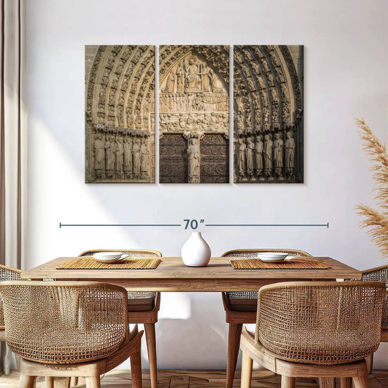 Lilie Inside Notre Dame De Paris, 36" H x 57" W