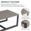 Table basse d'extérieur en métal N 47 po x P 26 po Naresa-1077555825