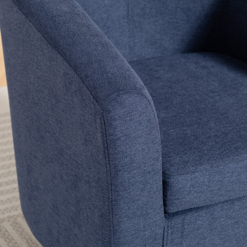 Upholstered Armchair, Blue
