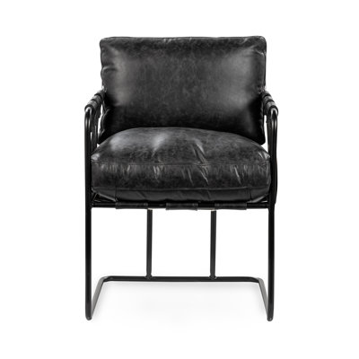 Strapling Leather Dining Chair