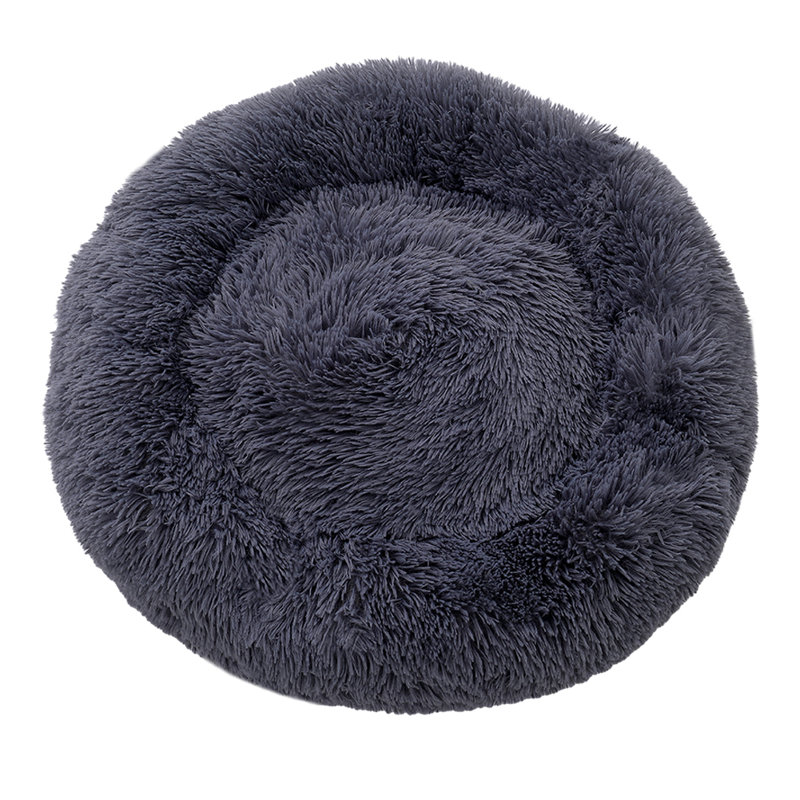 Velvet Bolster Pet Bed