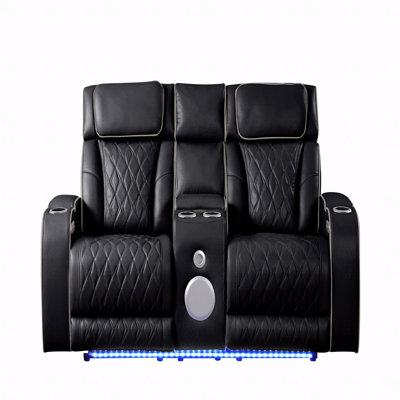 Fortuner Modern Style Upholstery With Recliner Function Loveseat Made With Wood And With Massage Function Function Included
