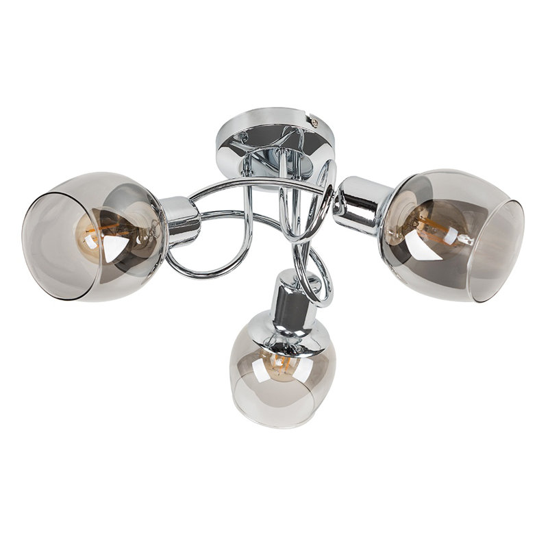 Aysu Glass Semi Flush Mount, No