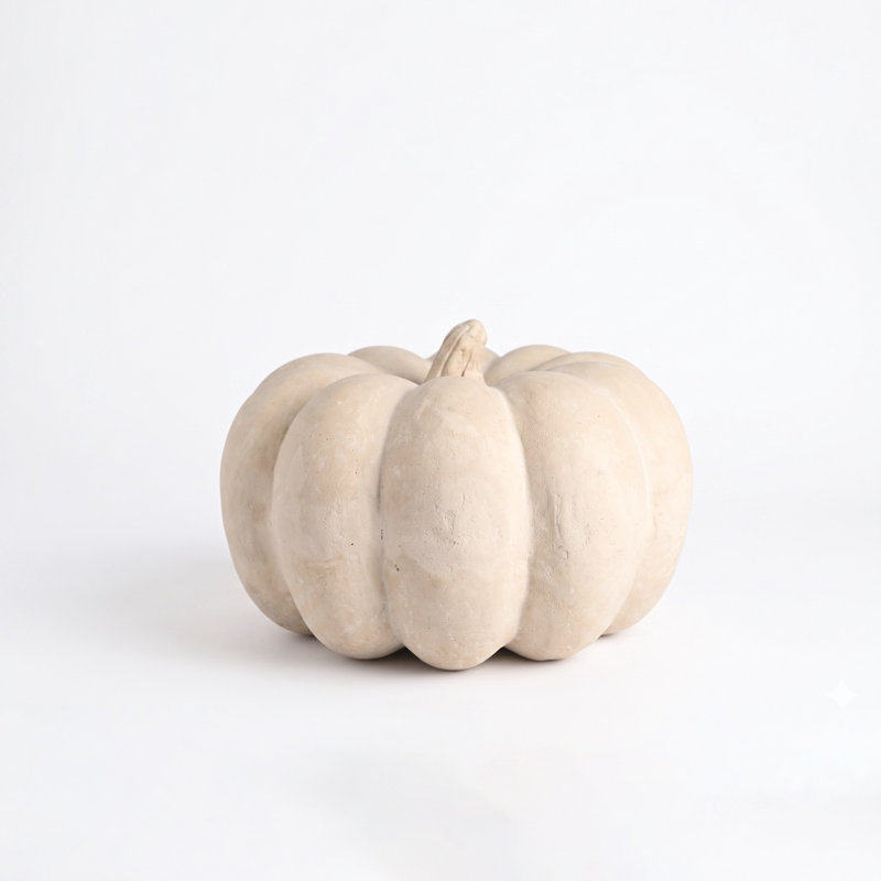 Paper Mache Pumpkin Dia 9.6"