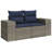  8 Piece Patio Sofa Set With Cushions Gray Poly Rattan-122384285-122384273