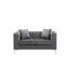 Causeuse en velours (une causeuse)