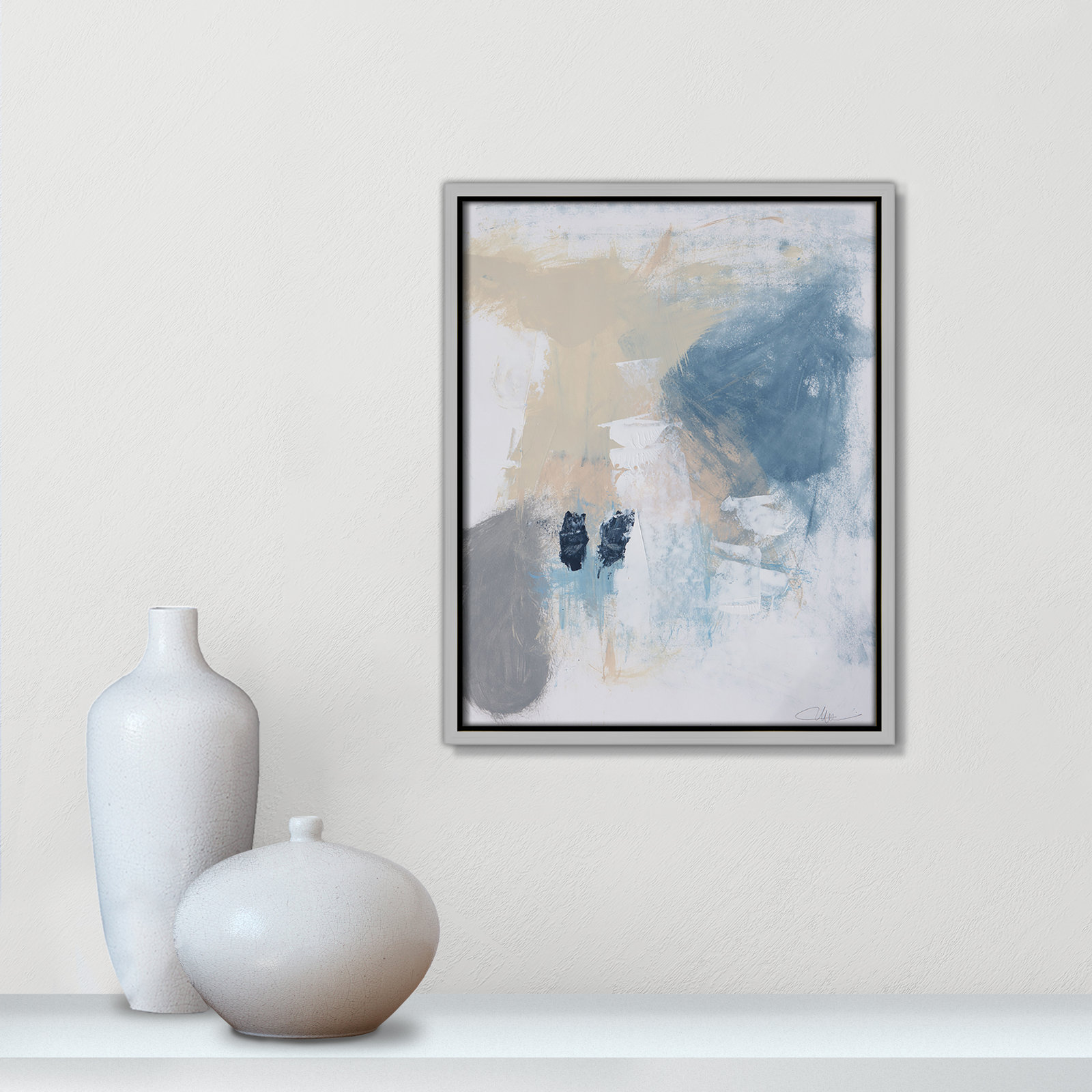 Coastal Carnival II Print by Casa Fine Arts, No Mat, 15.5" H x 12.5" W x 2" D, Silver Floater Framed Canvas