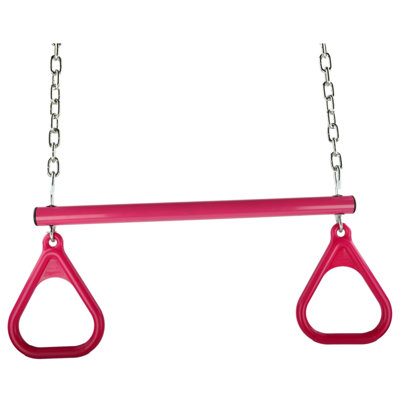 Trapeze Bar and Rings with Uncoated Chain