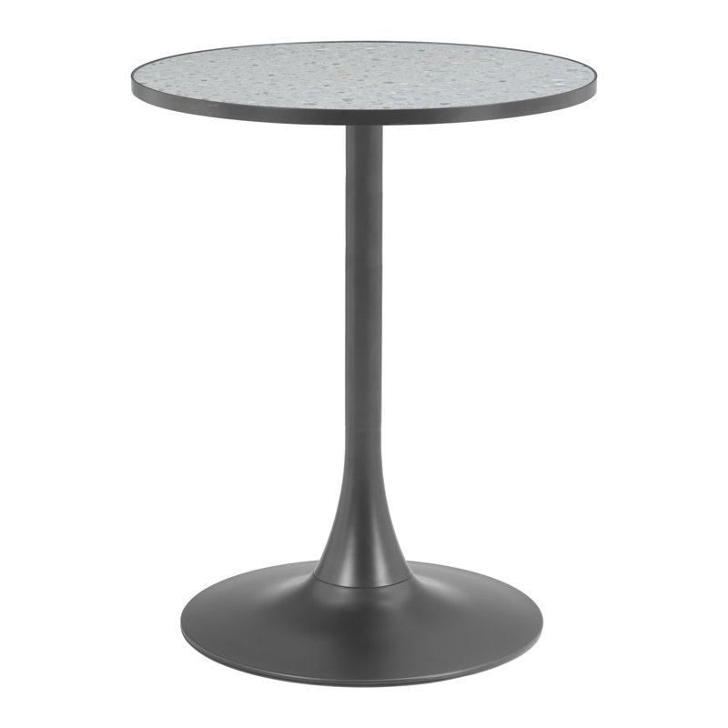 Table de bistro Bite, Noir, Gris