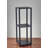 Anyka Black Square End Table With Two Shelves-1788402145