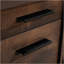 Bureau d'ordinateur, finition brune