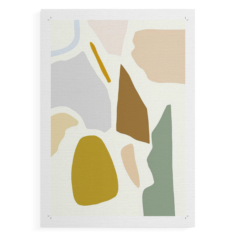 PastelSplotchesI -Canvas Print Only - NOT FRAMED, 18" H x 12" W