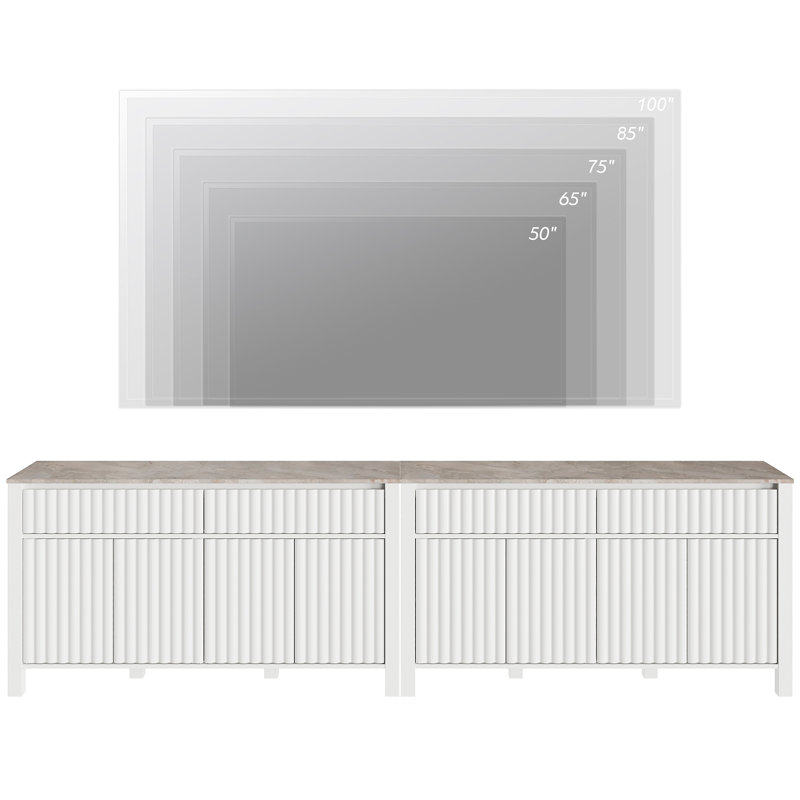 Crédence de rangement l 113,8 po Ternisha