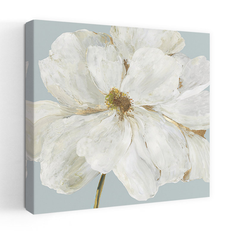 Garden I Delicate Elegant Contemporary Magnolia Flower Spring Art, H 24 po x l 24 po