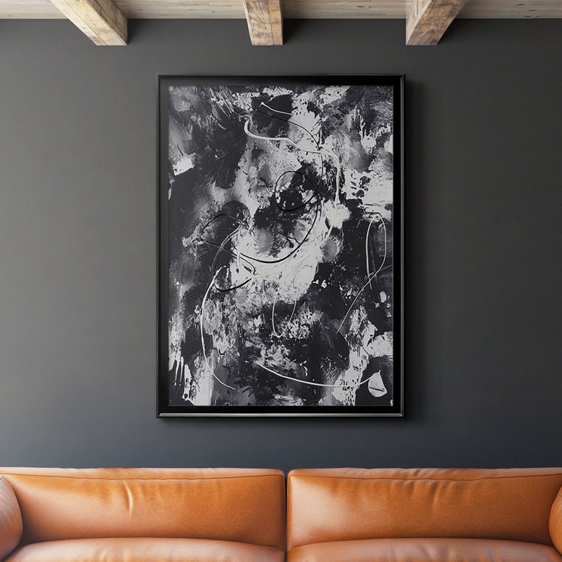 «Radical Mix I», reproduction encadrée de qualité supérieure, prête à être accrochée, H 30,5 po x l 22,5 po x P 1 po, Noir