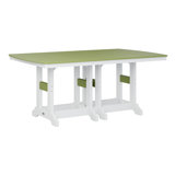 Berlin Gardens Garden Classic Regular Top With White Base Rectangular Counter Height Table