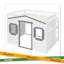 Full Size House Loft Bed With Ladder-870891114