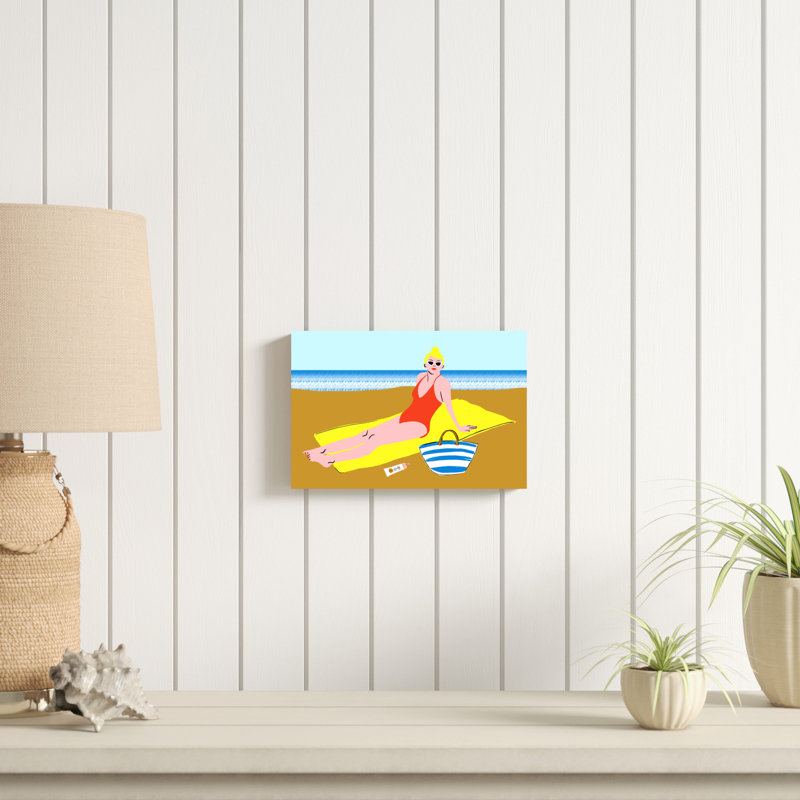 «Beachy Keen II» par Blanckslate - Peinture sur toile, H 8 po x l 12 po
