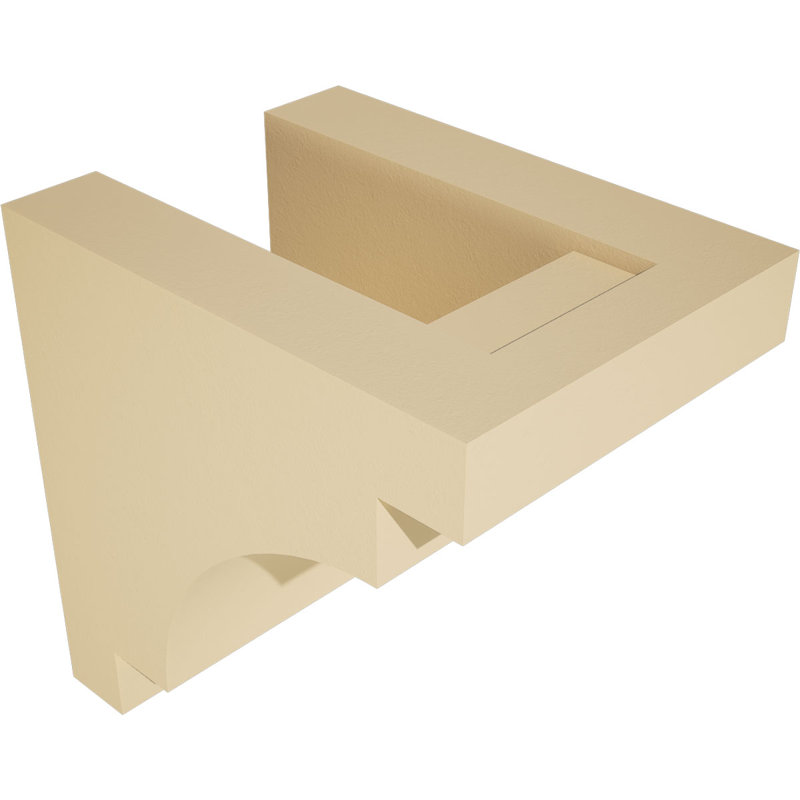 Corbeau d'uréthane méditerranéen Signature, brun clair apprêté, 8 po x 6 po x 8 po