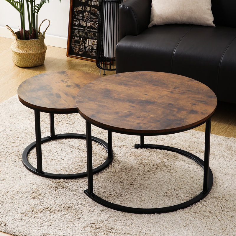 Gisberta Coffee Table, Brown/Black