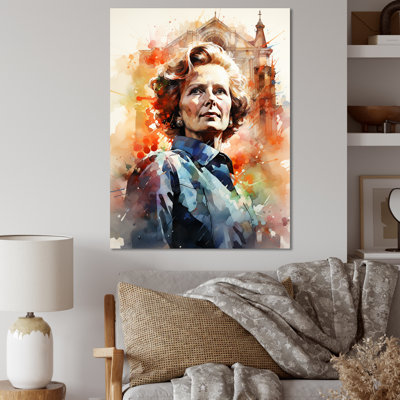 «Leader Margaret Thatcher Portrait», reproduction sur toile
