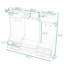 4-in-1 Hall Tree with Drawers, Cabinet, Bench and 7 Hooks-1435827223