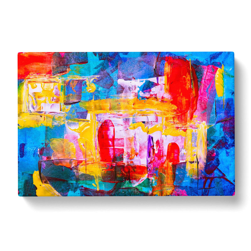 Abstract Art Painting Vol.299 by S.Johnson - Wrapped Canvas Painting, 60cm H x 91cm W x 3cm D