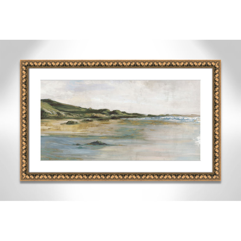 Impression «Tide’s Edge» par Casa Fine Arts, H 18 po x l 30 po x P 1,125 po, Reproduction encadrée avec passe-partout