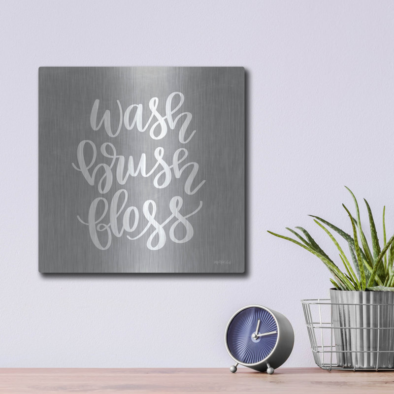«Wash, Brush, Floss» par Imparfect Dust, H 12 po x l 12 po