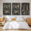 Cosmic Downpour, ensemble de 3 pièces encadrées sur toile-97754308-97754307