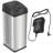 Itouchless 13 Gallon Automatic Sensor Touchless Trash Can With Ac Adapter And Odour Control System Stainless Steel, Extra-wide Lid Opening Kitchen Garbage Bin