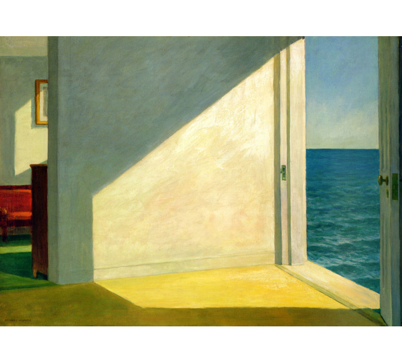 Chambres au bord de la mer, H 17 po x l 24 po