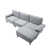 Velours gris clair est en rupture de stock
