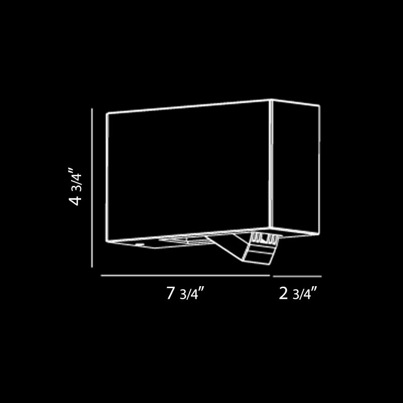 Oscar LED Wall Light, Black