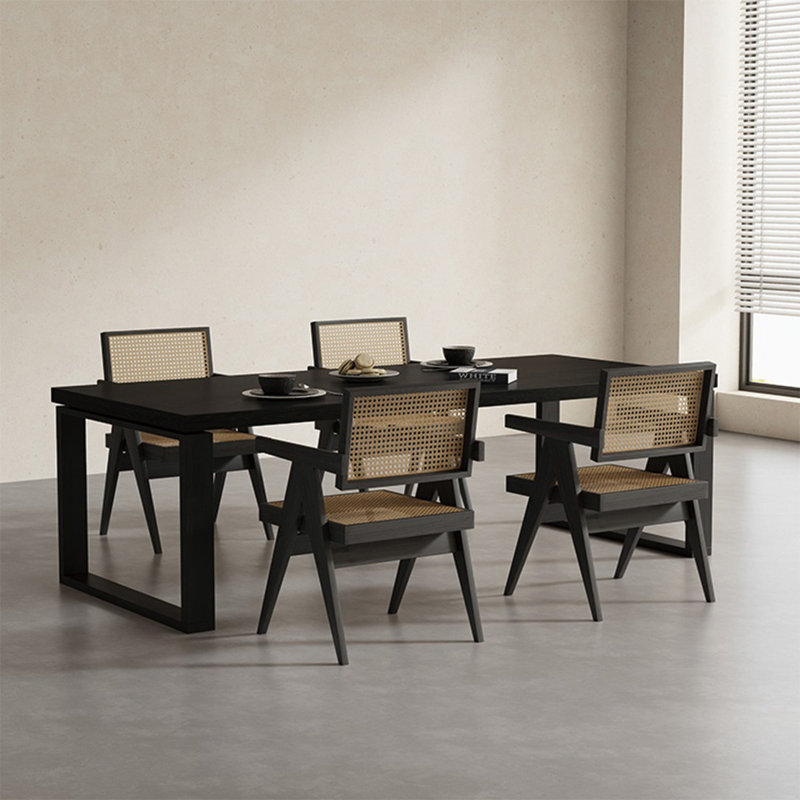 Multi-functional solid wood large board table set, 29.52"H x 70.86"L x 31.49"W
