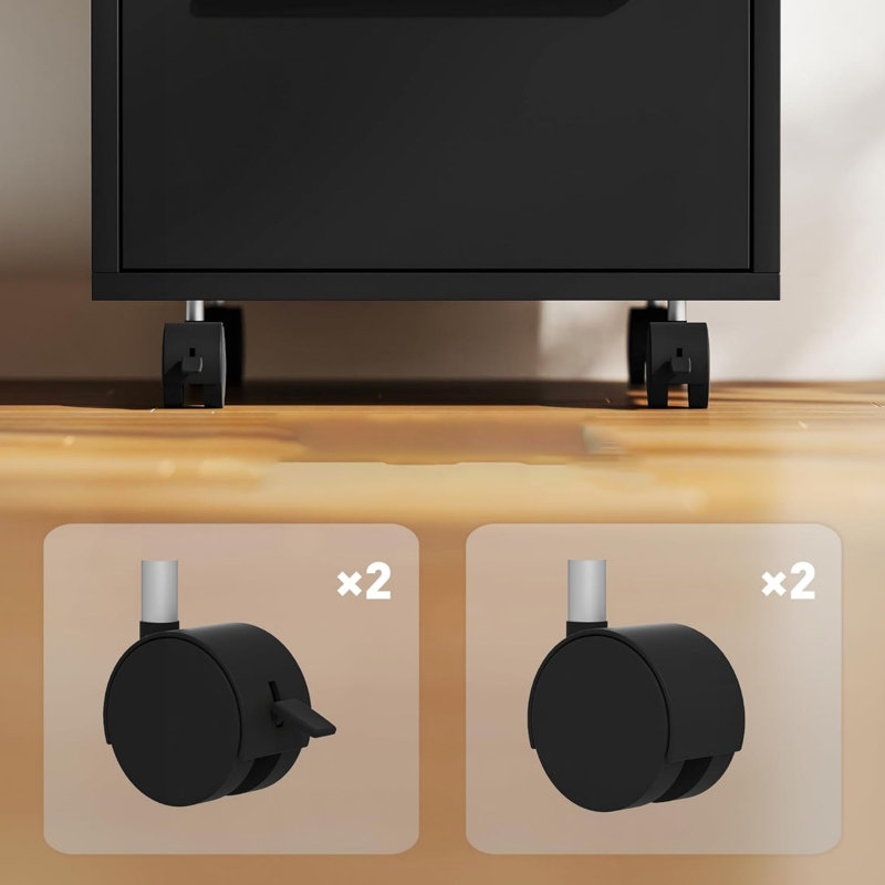 File Cabinet, Black
