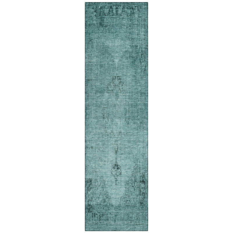 Nayelin Machine Washable Oriental Indoor/Outdoor Rug , Runner 2'3" x 7'6"